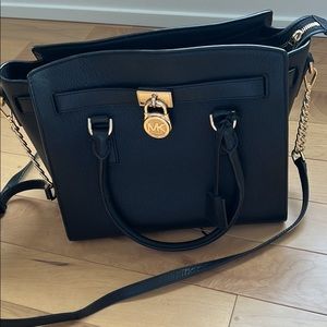 Michael Cors Saffiano Lather Black Bag